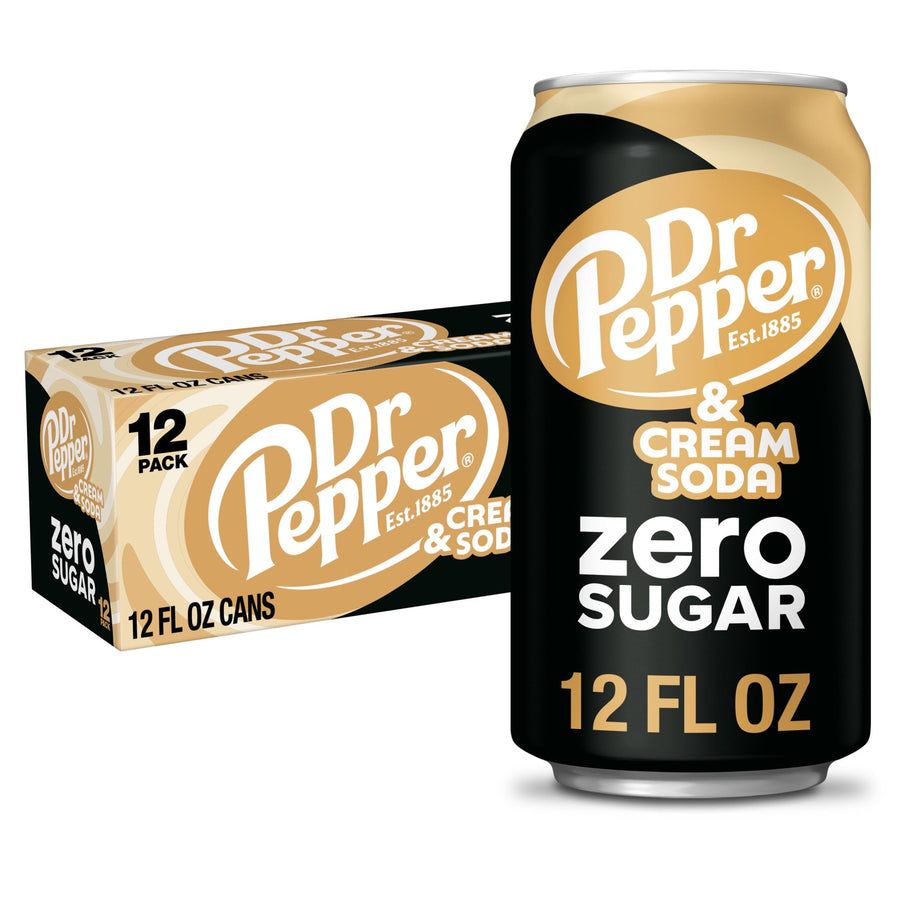 Dr Pepper & Cream Soda Zero Sugar - Clean Zero Sugar